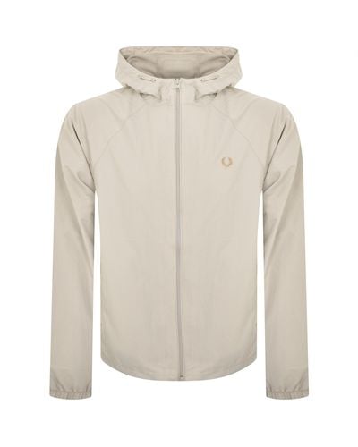 Fred Perry Hooded Shell Jacket - White