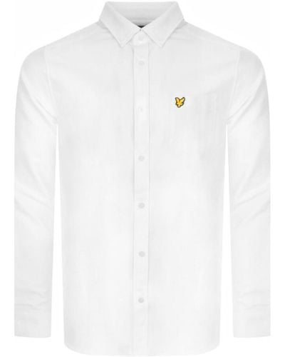 Lyle & Scott Oxford Long Sleeve Shirt - White