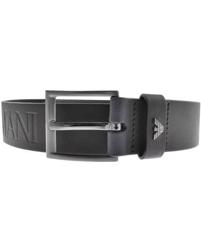 Armani Emporio Leather Belt - Black