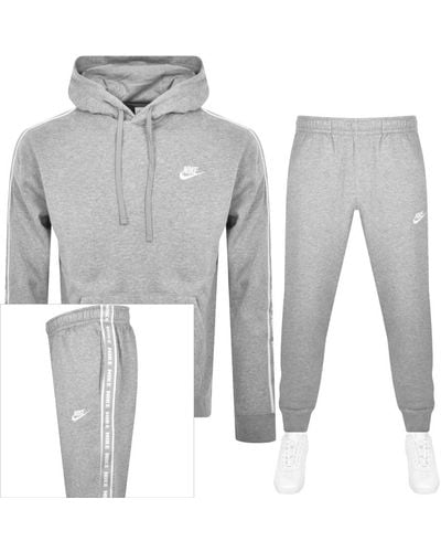 Nike Club Hooded Tracksuit - Grey