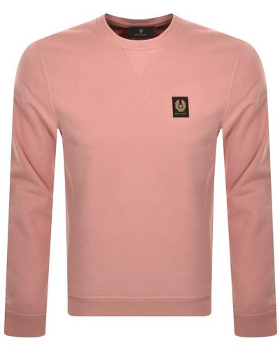 Belstaff Crew Neck Sweatshirt - Pink