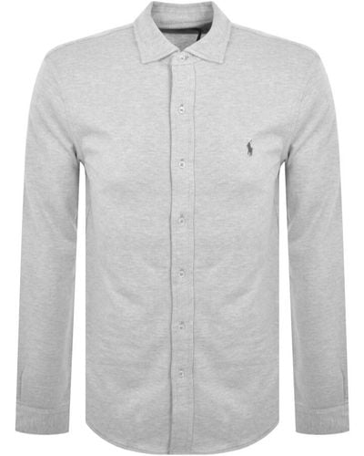 Ralph Lauren Classic Long Sleeved Shirt - Grey