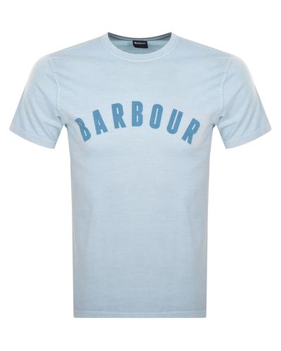 Barbour Terra Dye T Shirt - Blue