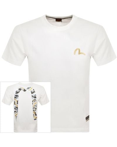 Evisu Logo T Shirt - White