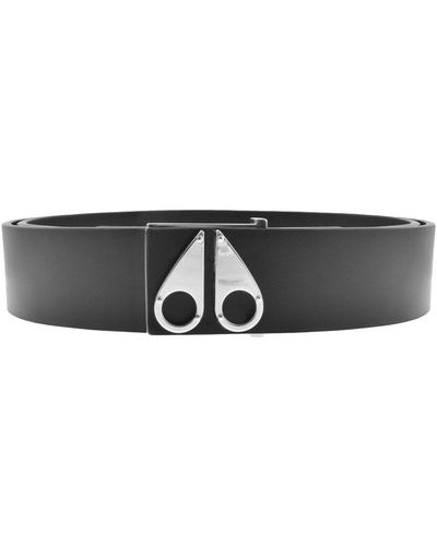 Moose Knuckles Logo Icon Belt - Black