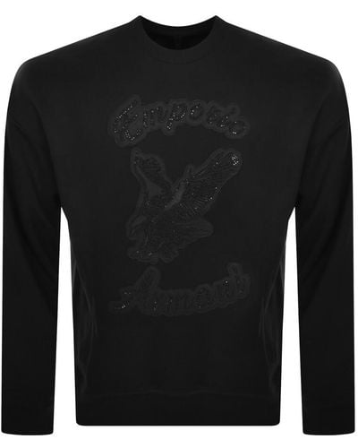 Armani Emporio Logo Sweatshirt - Black