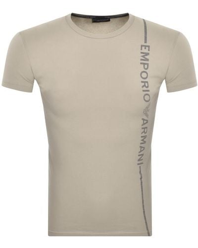 Armani Emporio Lounge Logo T Shirt - Gray