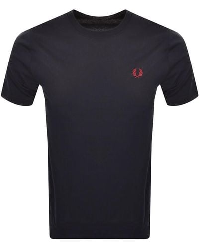 Fred Perry Crew Neck T Shirt - Blue