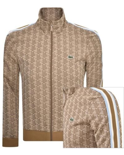 Lacoste Full Zip Sweatshirt - Brown