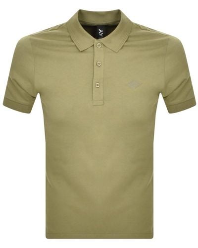 Replay Short Sleeved Logo Polo T Shirt - Green