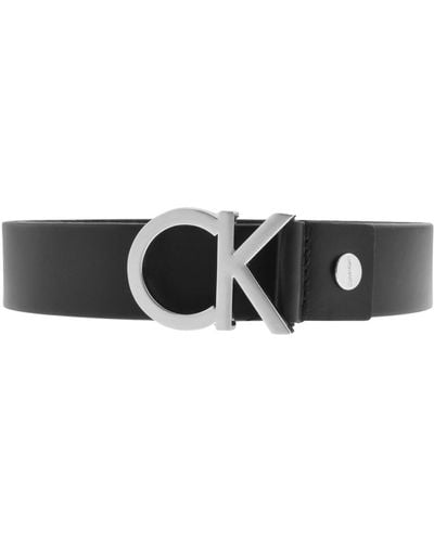 Calvin Klein Ck Logo Belt - Black