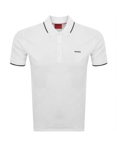 HUGO Dinoso22 Polo T Shirt - White
