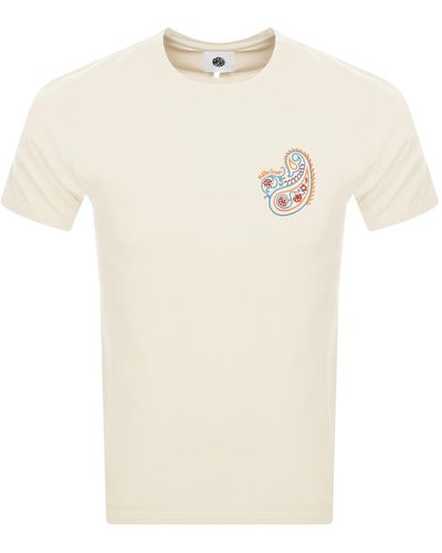 Pretty Green Ashbrook Paisley T Shirt - Natural