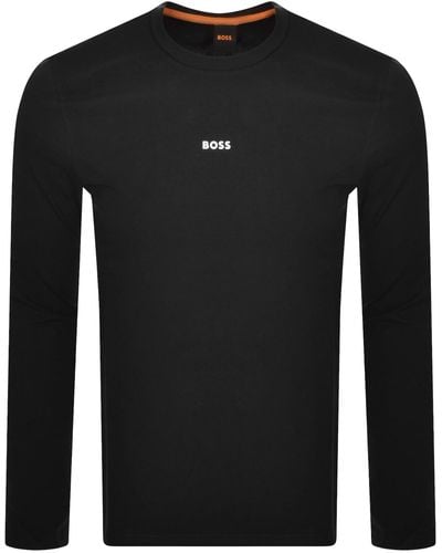 BOSS Boss Tchark Long Sleeve T Shirt - Black