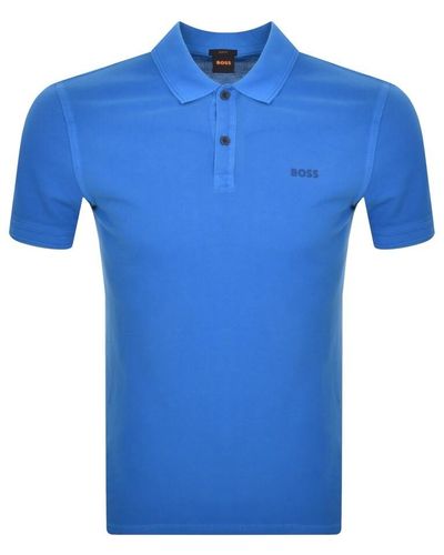 BOSS - Cotton-piqué polo shirt with repeat-logo sleeves