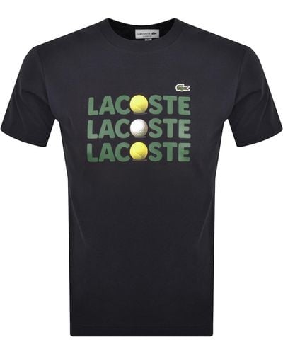 Lacoste Crew Neck T Shirt - Black