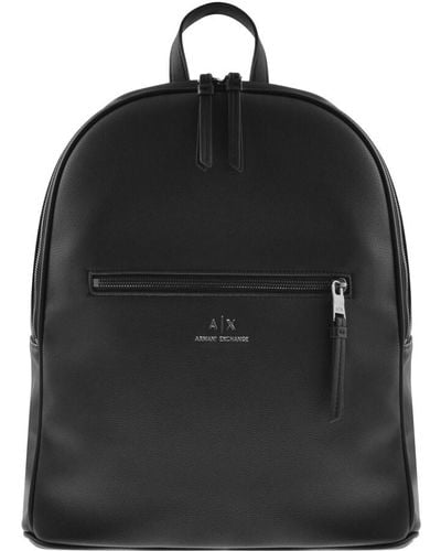 Armani Exchange Logo Backpack - Black
