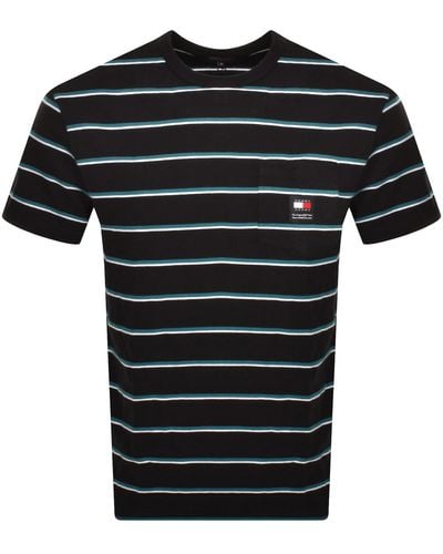 Tommy Hilfiger Easy Stripe T Shirt - Black