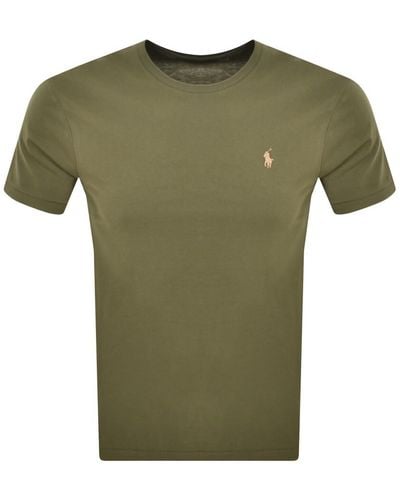 Ralph Lauren Crew Neck Slim Fit T Shirt - Green