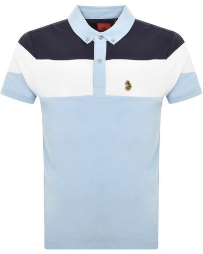 Luke 1977 Sharkey Polo T Shirt - Blue