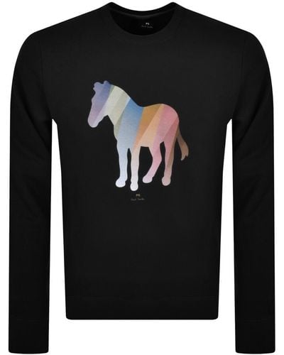 Paul Smith Zebra Crew Neck Sweatshirt - Black