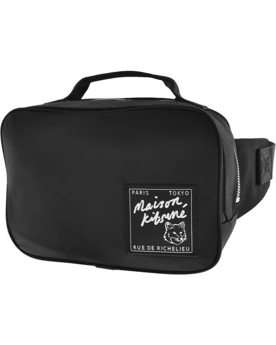 Maison Kitsuné Traveler Waist Bag - Black