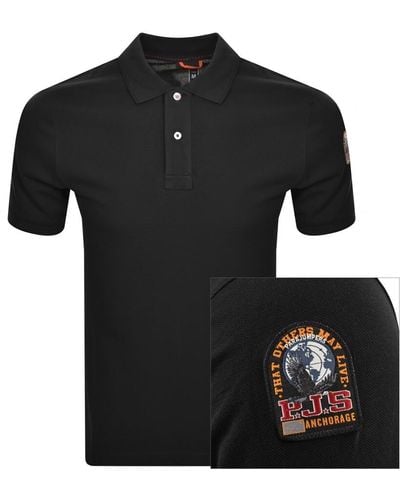 Parajumpers Polo T Shirt - Black