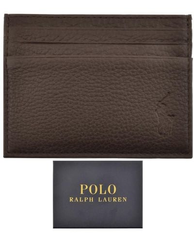 Ralph Lauren Leather Card Holder - Brown