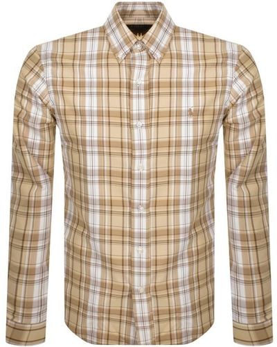 Ralph Lauren Check Long Sleeve Shirt - Brown