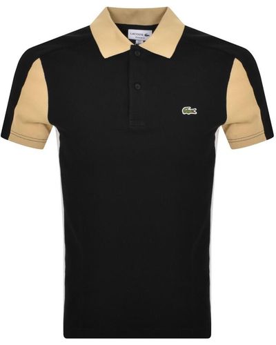Lacoste Logo Polo T Shirt - Black