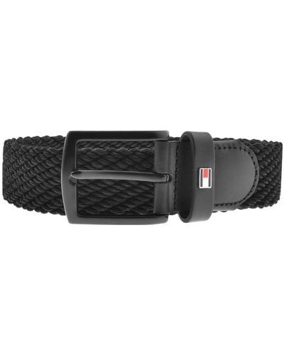 Tommy Hilfiger Denton 3.5 Elastic Belt - Black