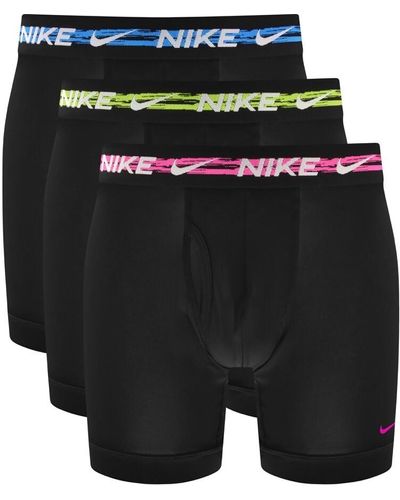 Nike Logo 3 Pack Boxer Briefs - Black