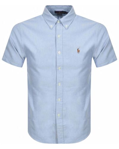 Ralph Lauren Oxford Short Sleeve Shirt - Blue