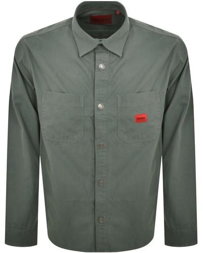 HUGO Erato Overshirt Jacket - Green