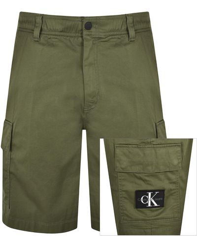 Calvin Klein Jeans Cargo Shorts - Green