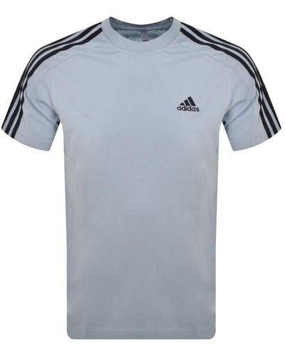 adidas Originals Adidas Sportswear 3 Stripes T Shirt - Blue