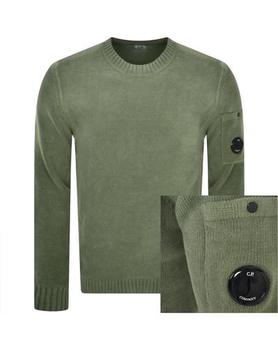 C.P. Company Cp Company Chenille Knit Sweater - Green