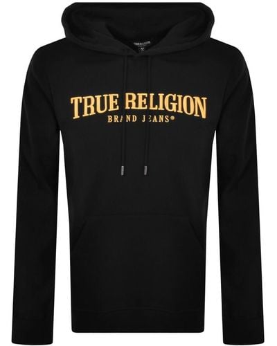 True Religion Logo Hoodie - Black