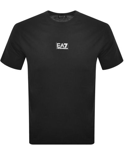 EA7 Emporio Armani Logo T Shirt - Black