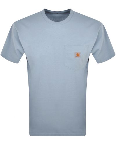 Carhartt Pocket Short Sleeved T Shirt - Blue