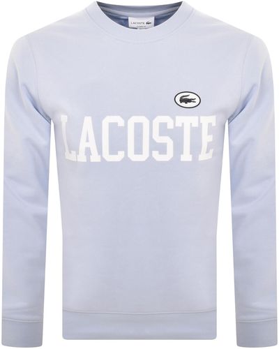 Lacoste Logo Crew Neck Sweatshirt - Blue
