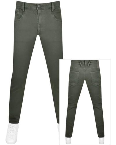 Replay Anbass Hyperflex Slim Fit Jeans - Gray