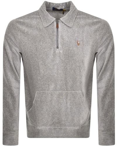 Ralph Lauren Half Zip Sweatshirt - Gray