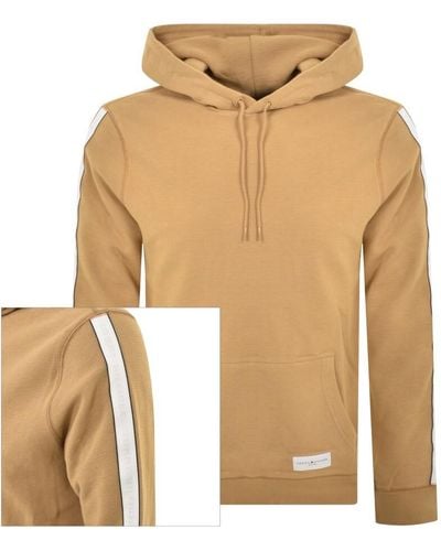 Tommy Hilfiger Lounge Taped Hoodie - Natural