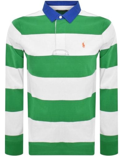 Ralph Lauren Long Sleeved Polo T Shirt - Green
