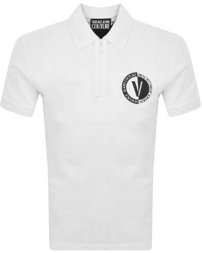 Versace Jeans Couture Couture Newvem Polo T Shirt - White