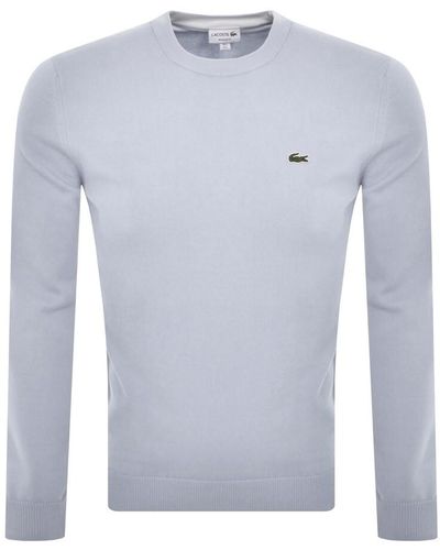 Lacoste Crew Neck Knit Sweater - Blue