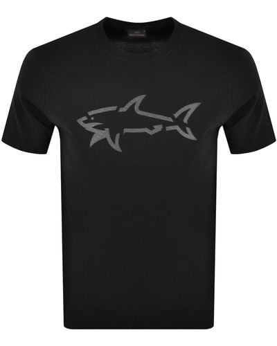 Paul & Shark Paul And Shark Logo T Shirt - Black