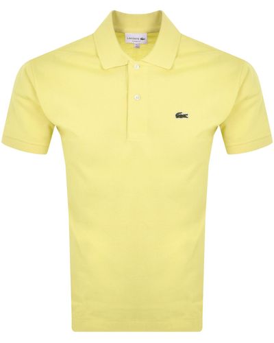 Lacoste Classic Fit Polo T Shirt - Yellow