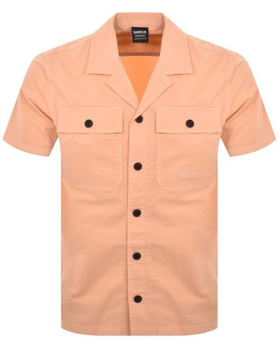 Barbour Short Sleeve Shirt - Orange